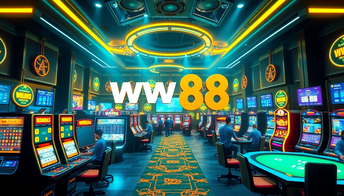 Experience the dynamic atmosphere of ww88's thrilling online betting casino with virtual games and excitement.
