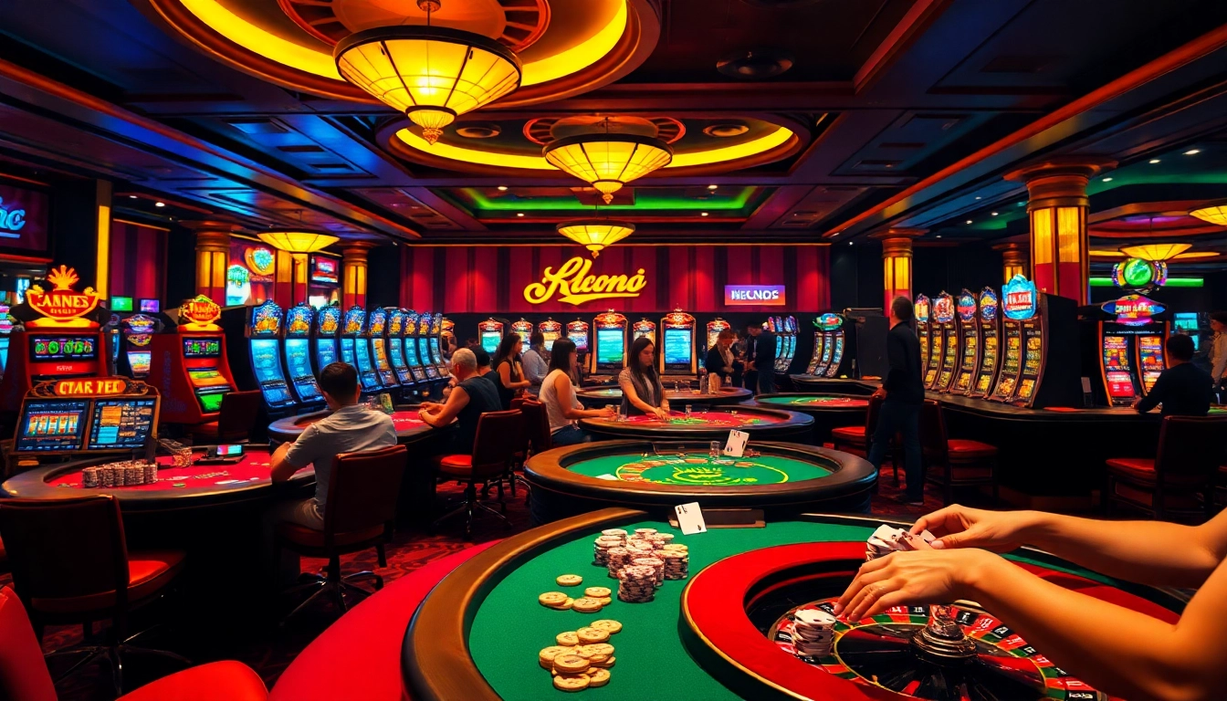 Players enjoying card games at the nhà cái uy tín nhất Việt Nam, vibrant casino atmosphere showcasing exciting gameplay.