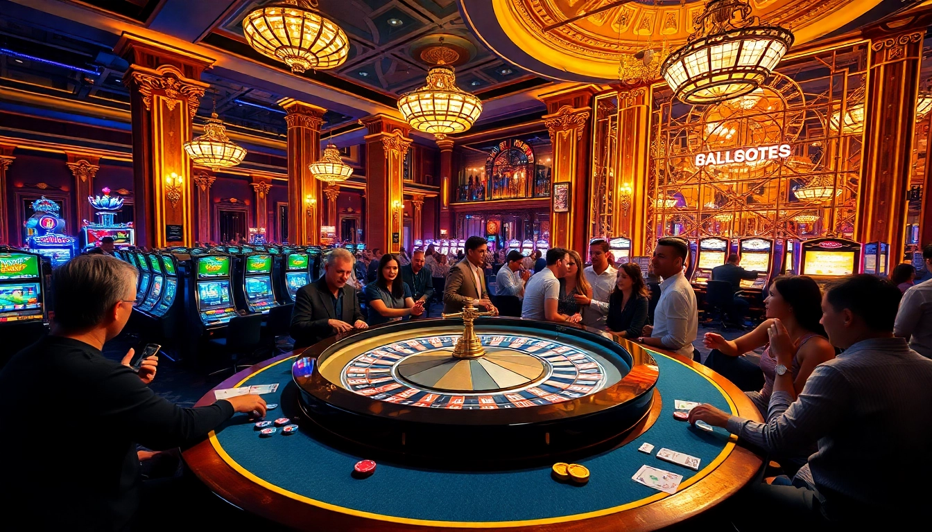 Experience the thrill of RR88 with a lively casino scene featuring eager gamblers at the roulette table.