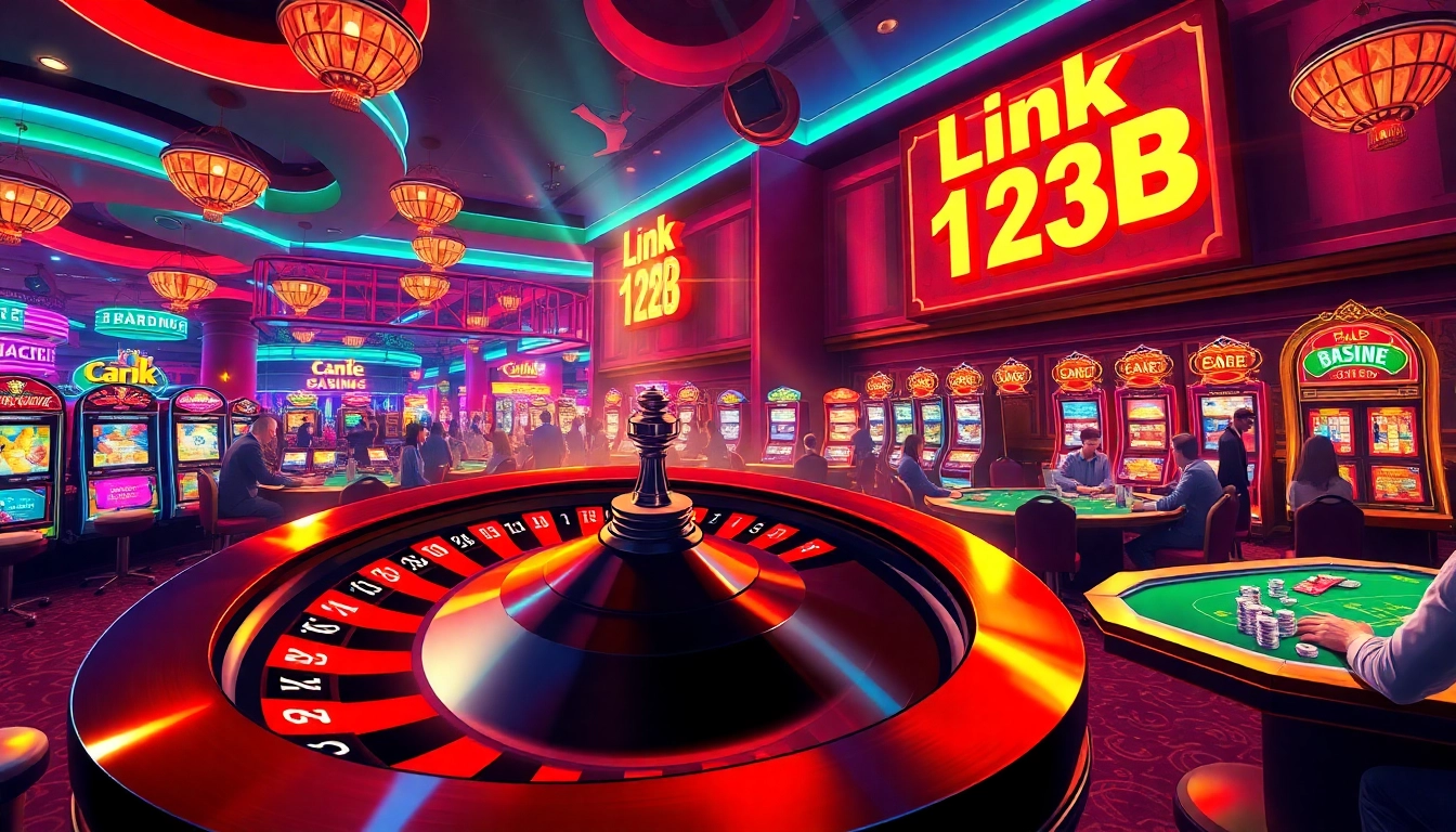 Experience thrills at the casino with Link 123B offerings, featuring roulette, blackjack, and slot machines.